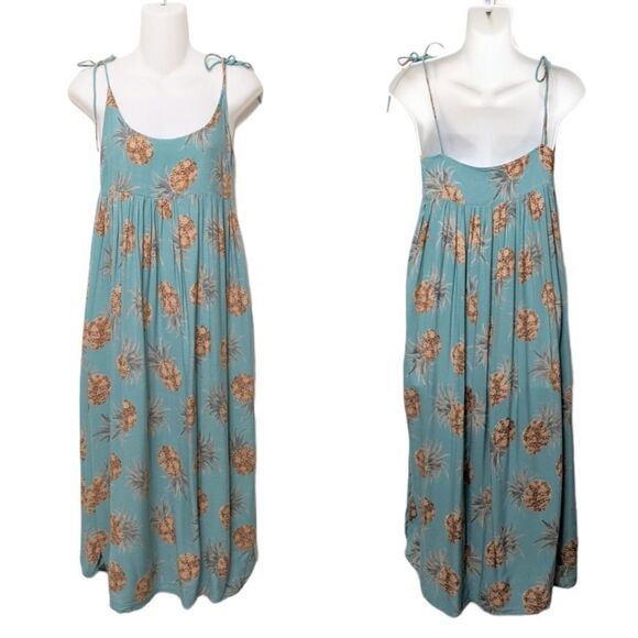 ASOS Pineapple Print Midi Dress 2 - Picture 1 of 11
